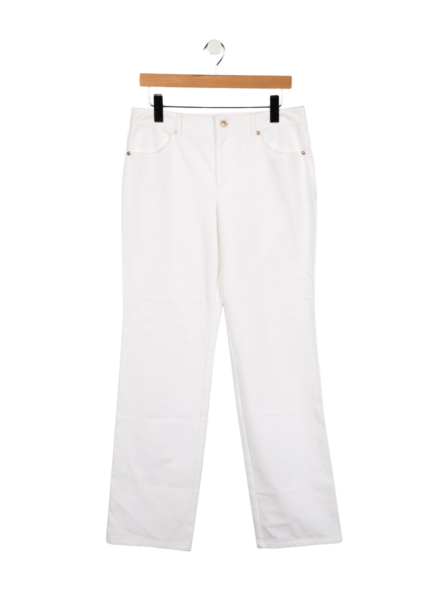 Escada Mid-Rise Wide Leg Jeans