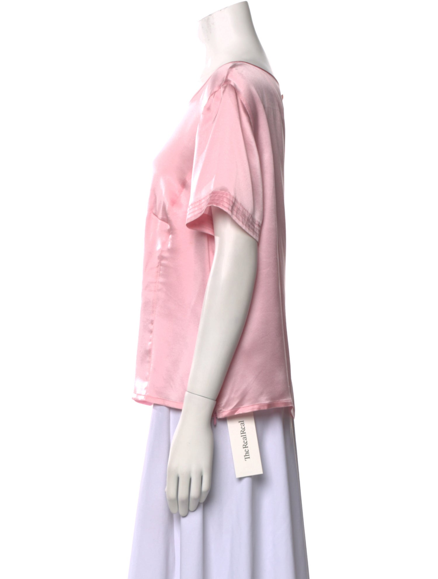 Escada Silk Bateau Neckline Blouse