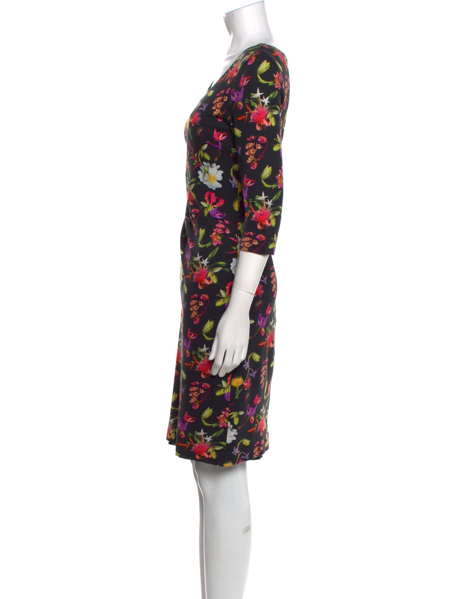 Escada Floral Print Mini Dress