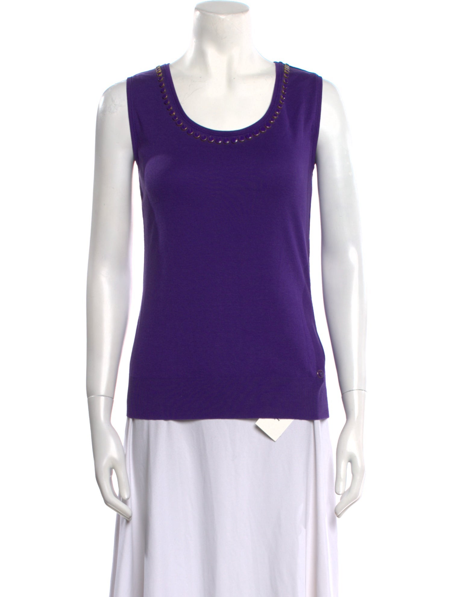 Escada Scoop Neck Sleeveless Top