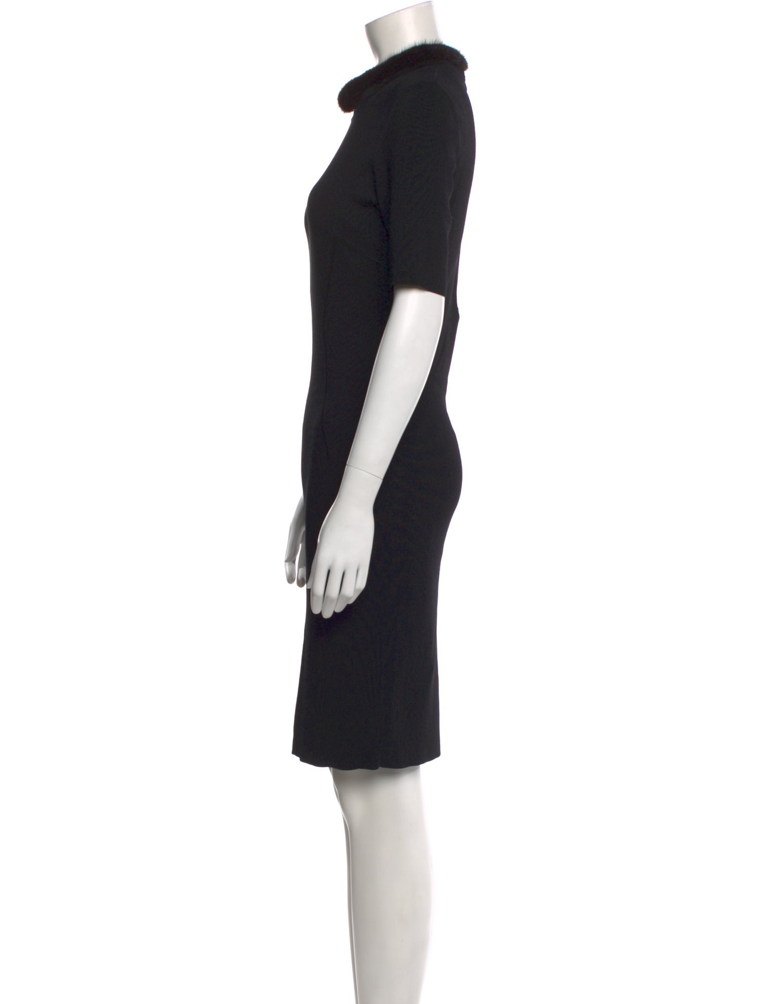 Escada Turtleneck Knee-Length Dress