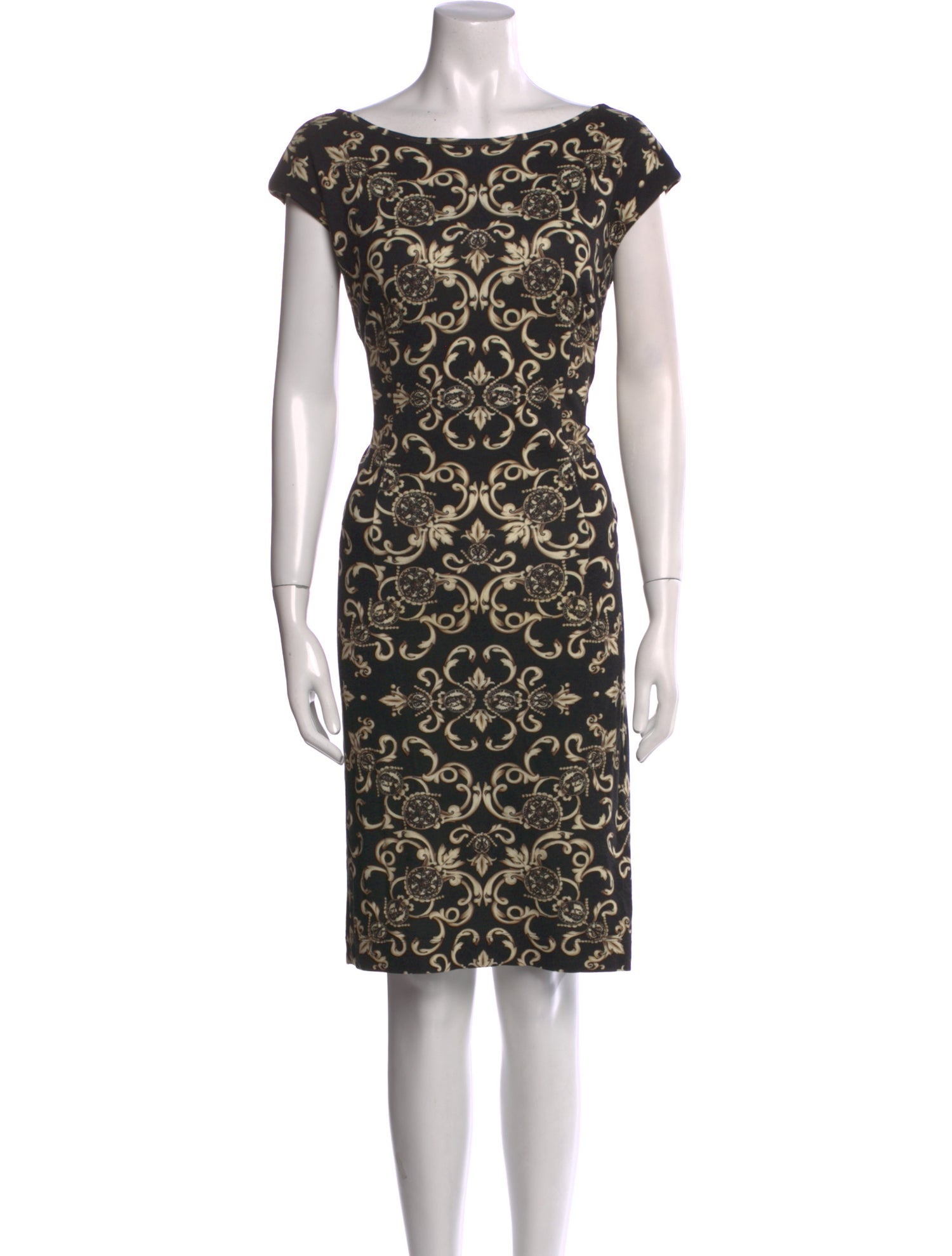Escada Printed Knee-Length Dress