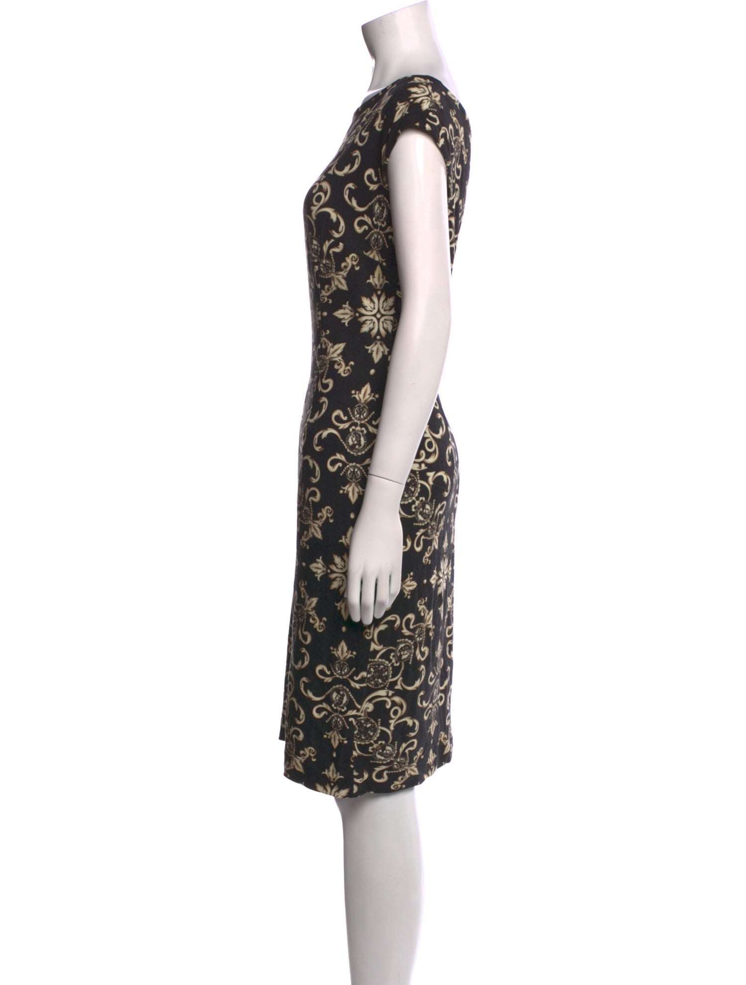 Escada Printed Knee-Length Dress