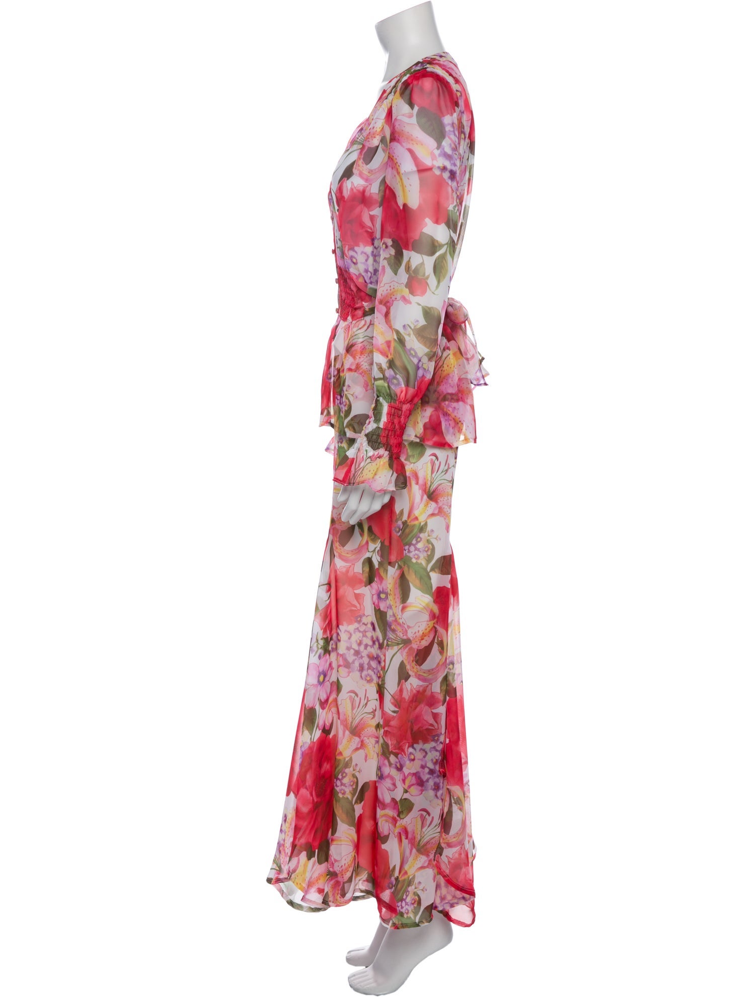 Escada Floral Print Skirt Set