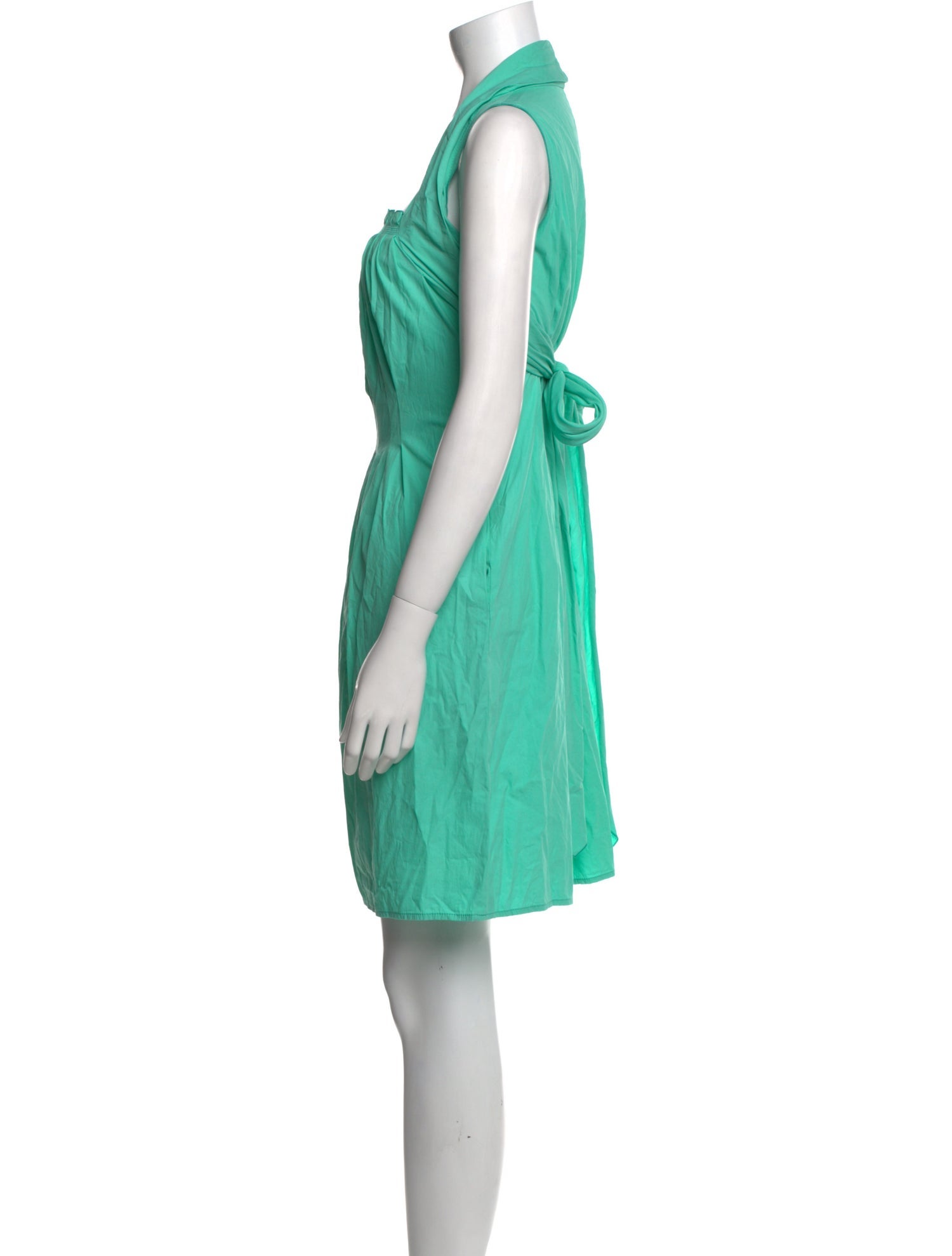 Escada Square Neckline Knee-Length Dress