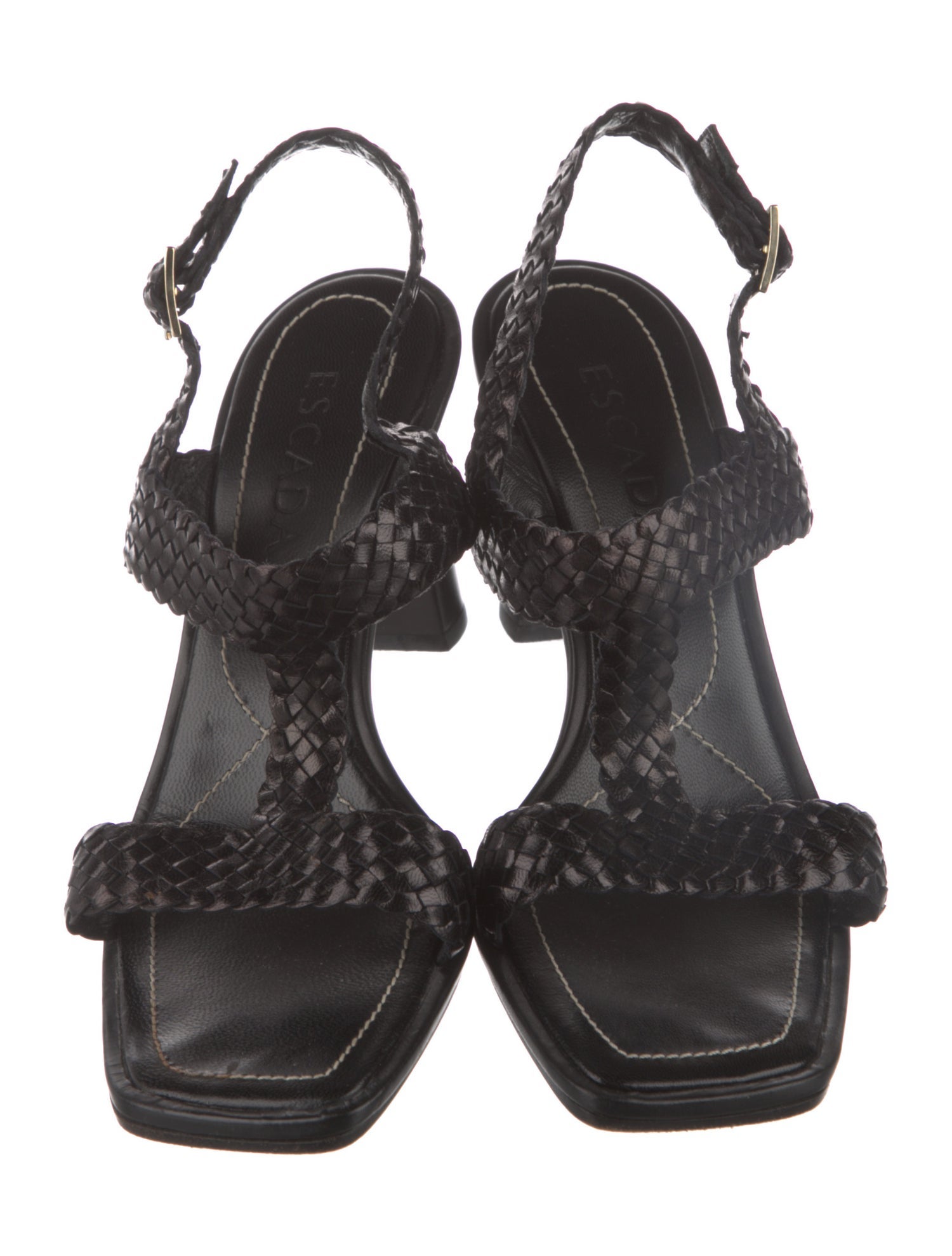 Escada Leather Gladiator Sandals