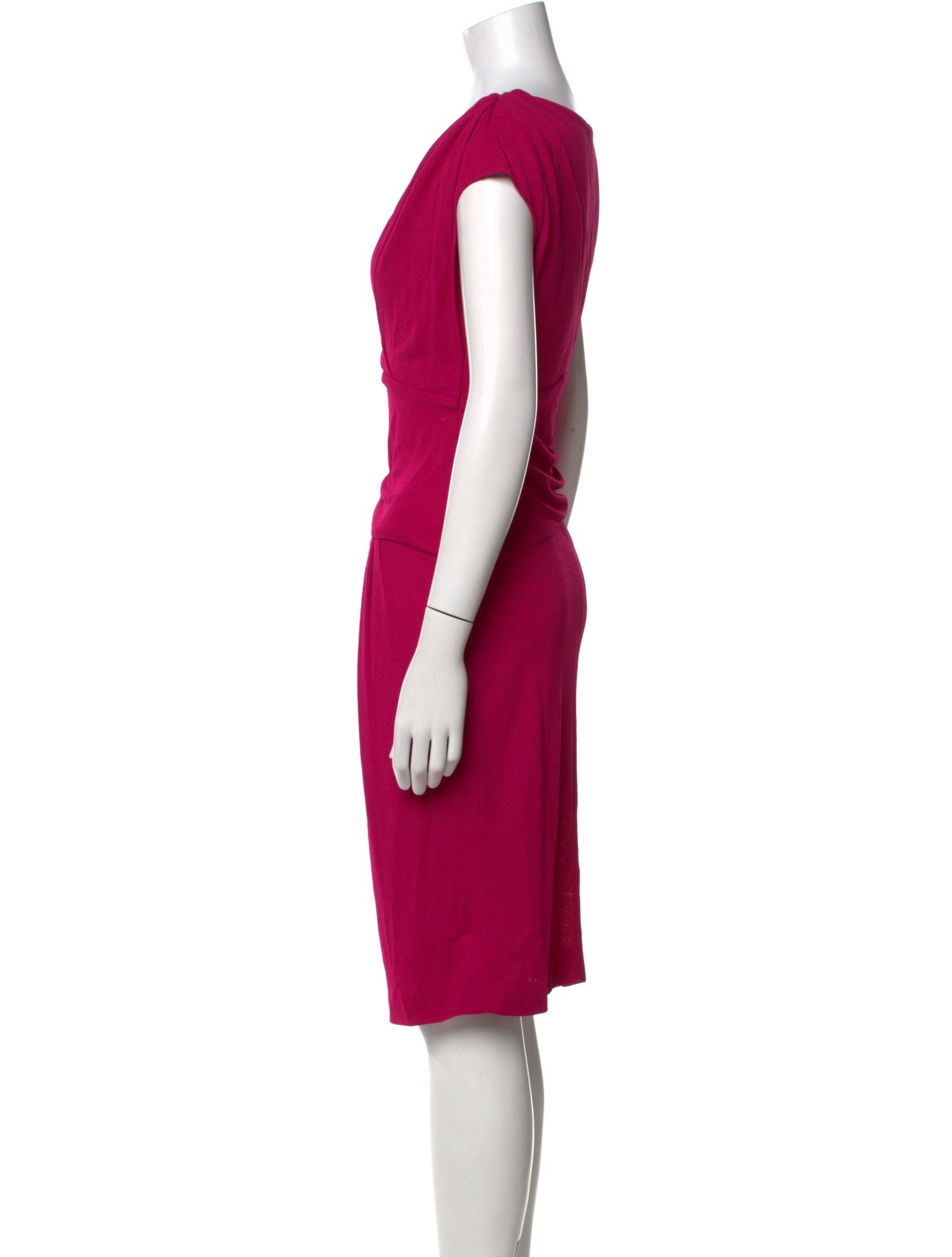 Escada Cowl Neck Knee-Length Dress