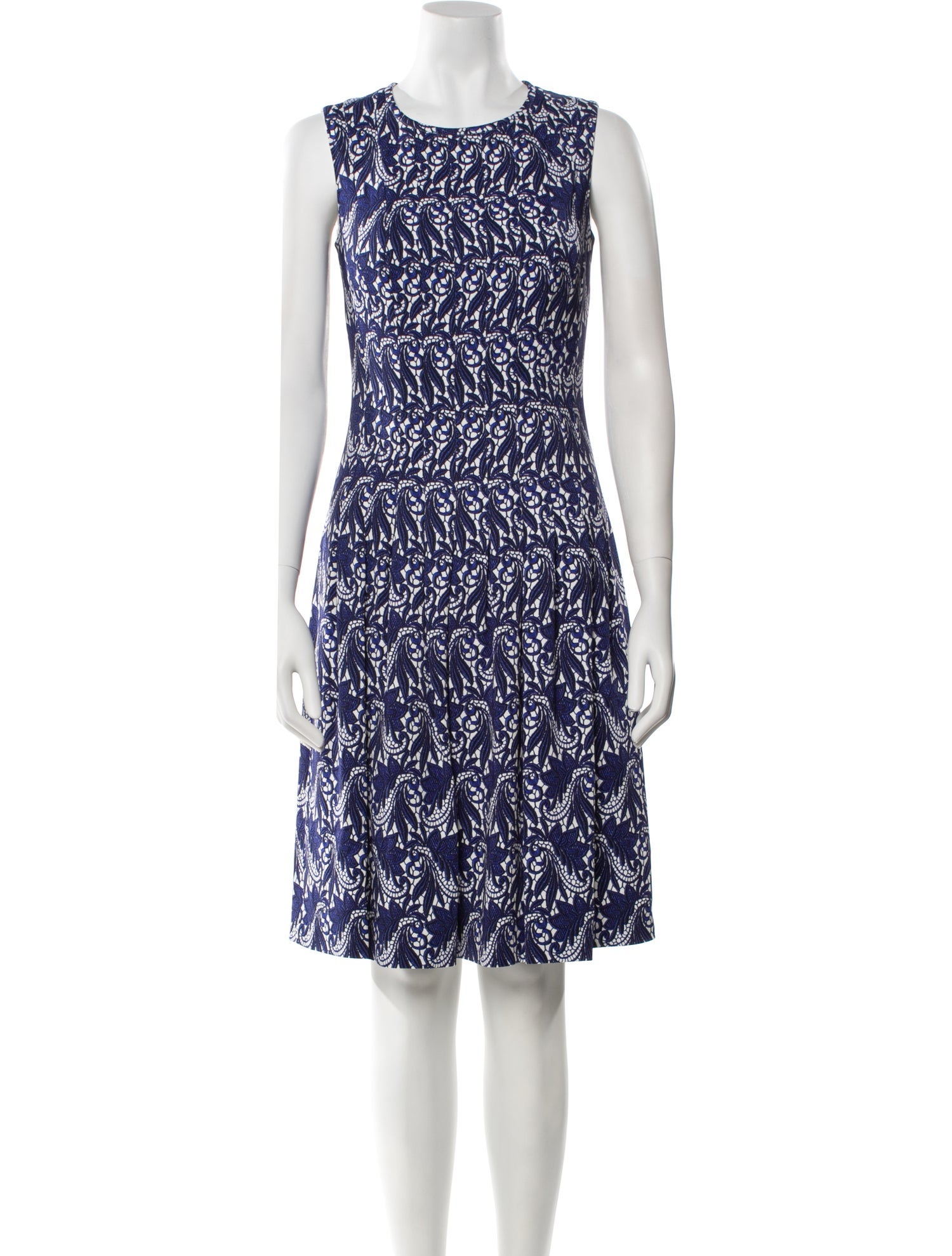 Escada Printed Knee-Length Dress