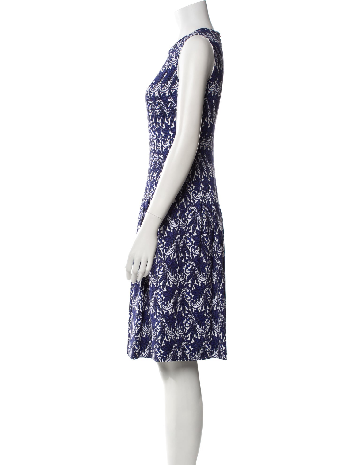 Escada Printed Knee-Length Dress