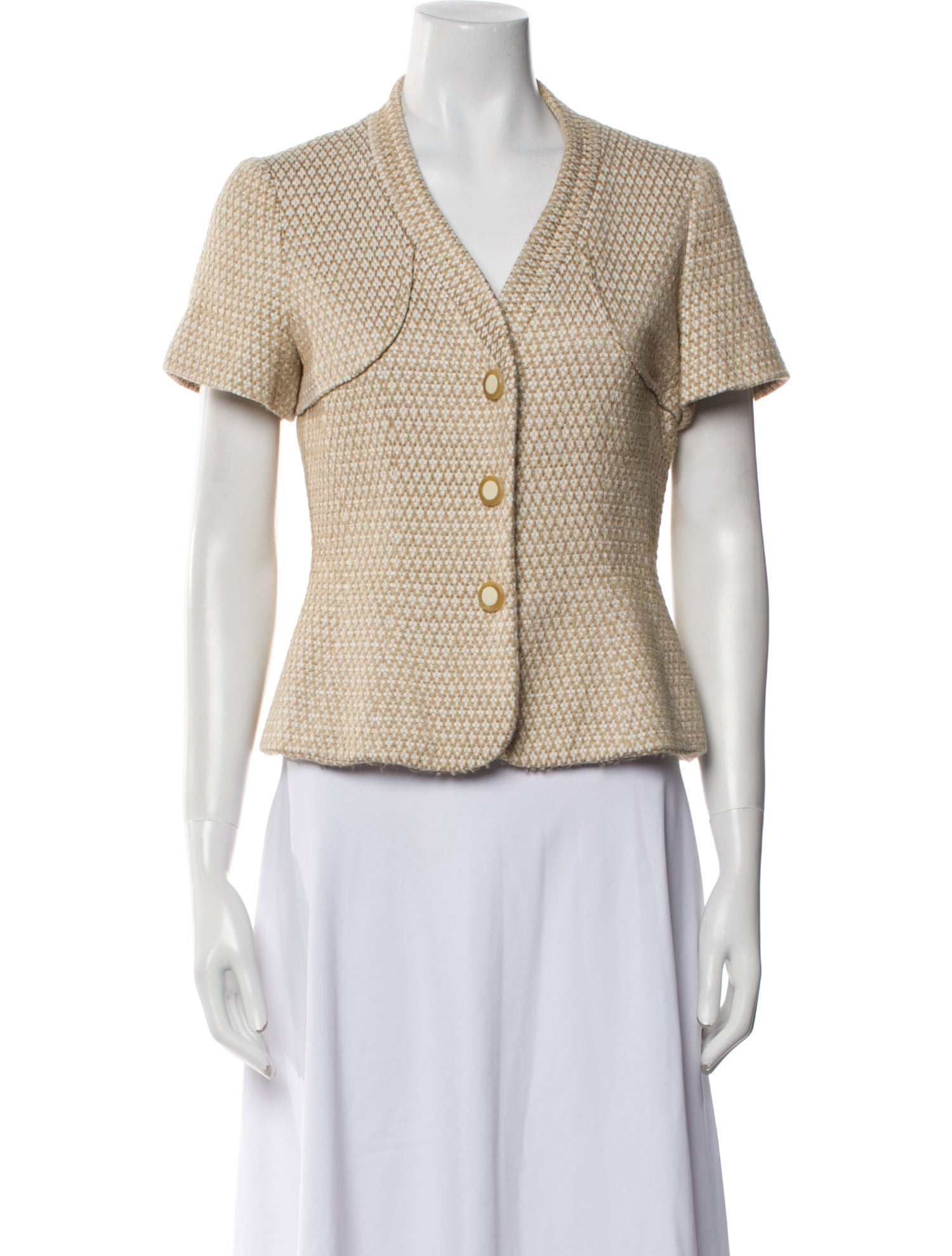 Escada Tweed Pattern Evening Jacket