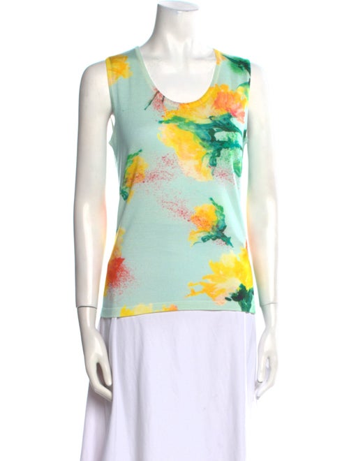 Escada Virgin Wool Printed Top