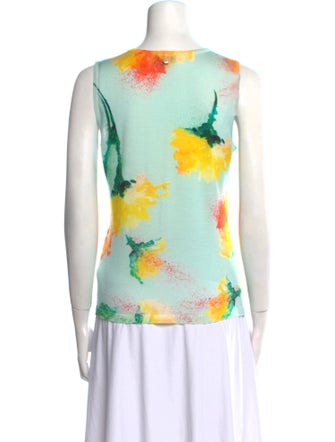 Escada Virgin Wool Printed Top