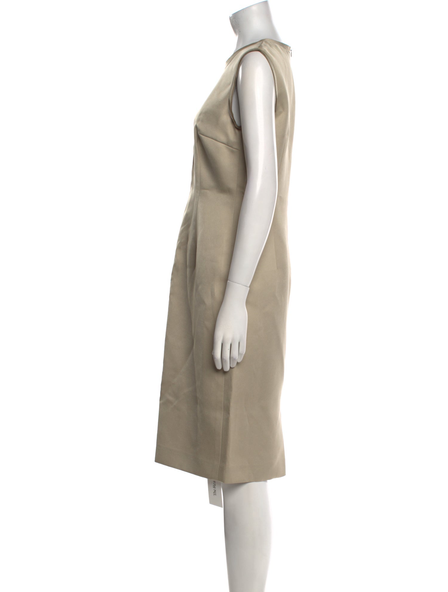 Escada Crew Neck Midi Length Dress