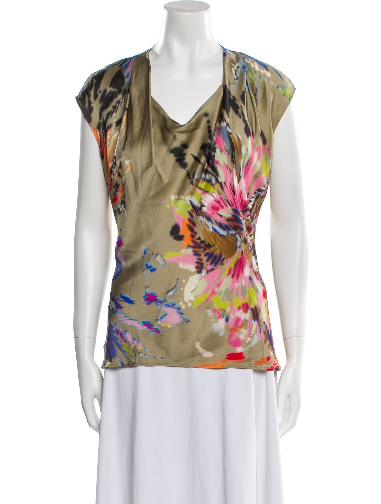 Escada Virgin Wool Printed Top