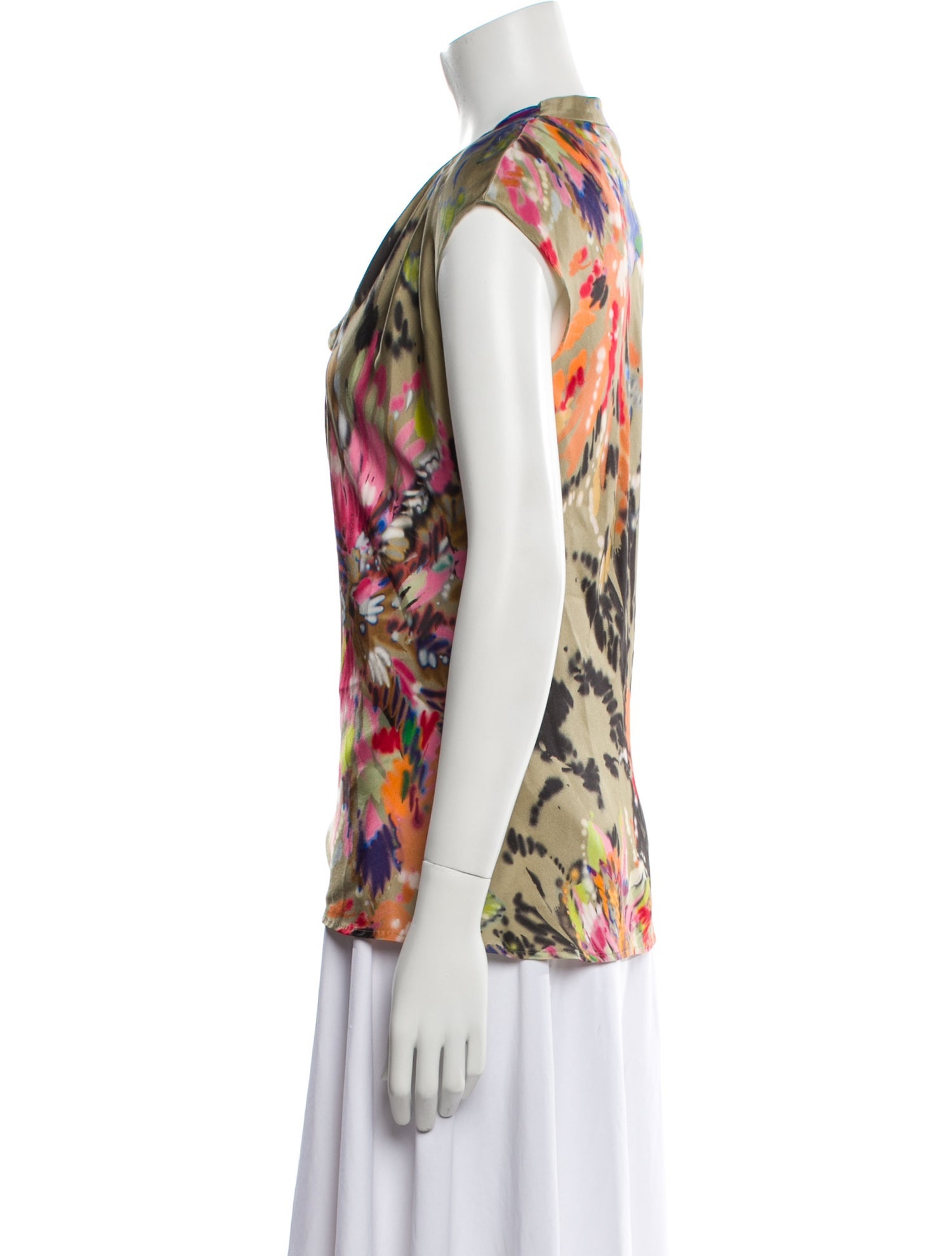 Escada Virgin Wool Printed Top