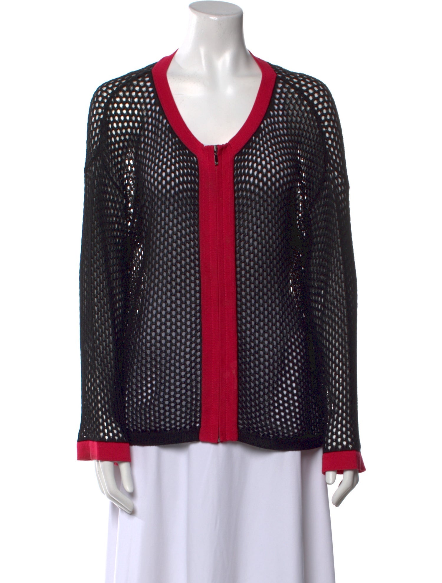 Escada Printed Scoop Neck Sweater