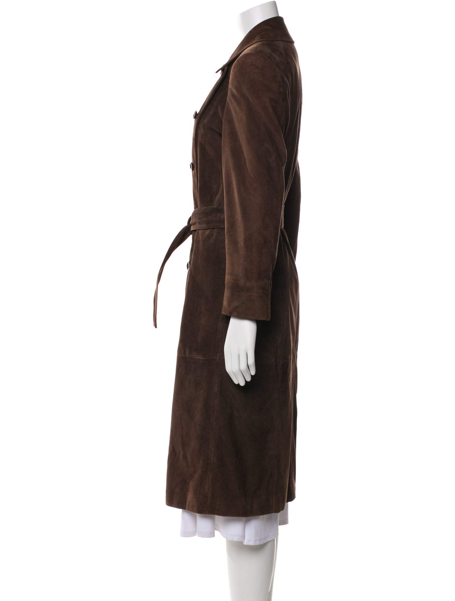 Escada Vintage Suede Trench Coat