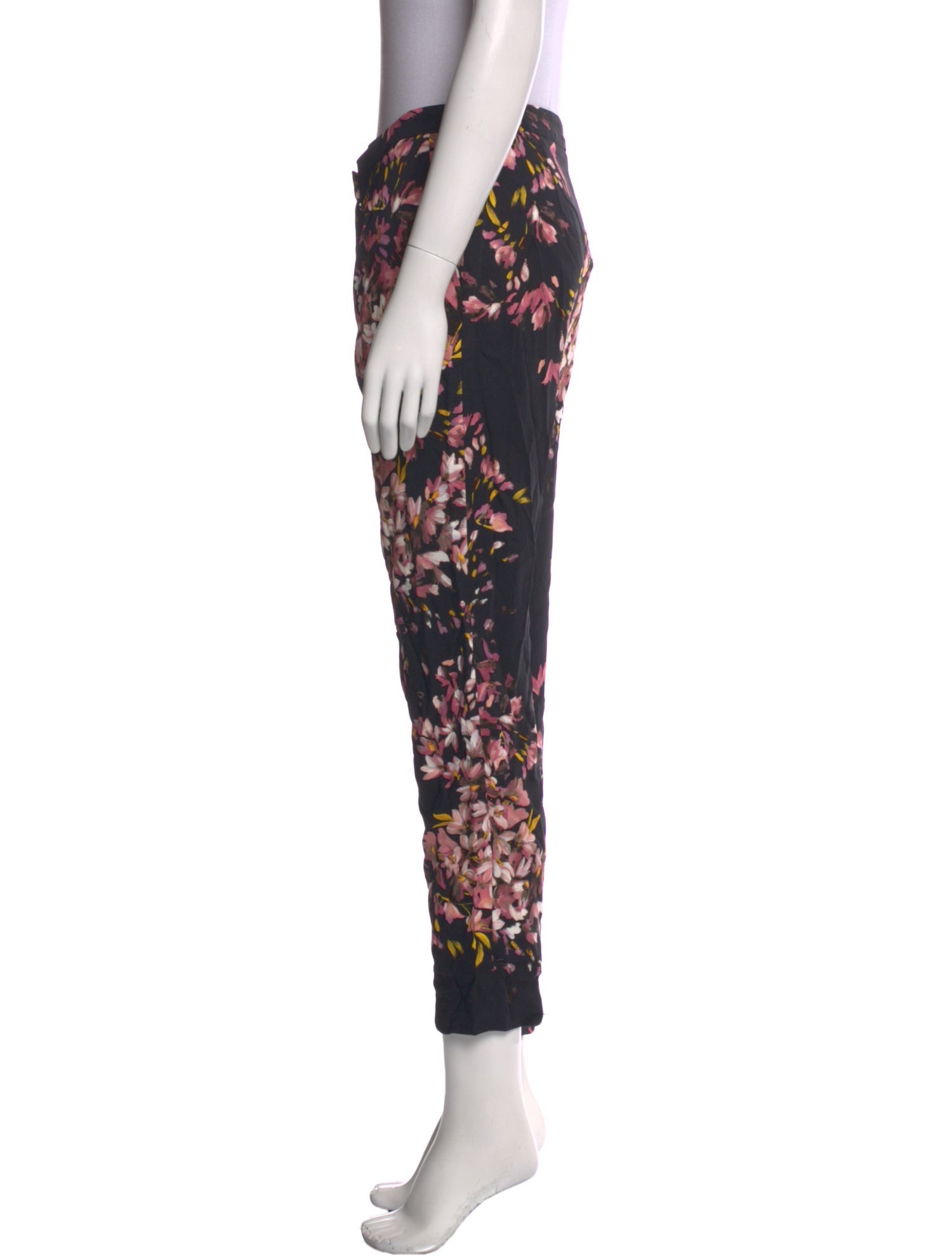 Escada Floral Print Skinny Leg Pants