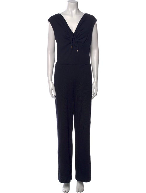 Escada V-Neck Jumpsuit