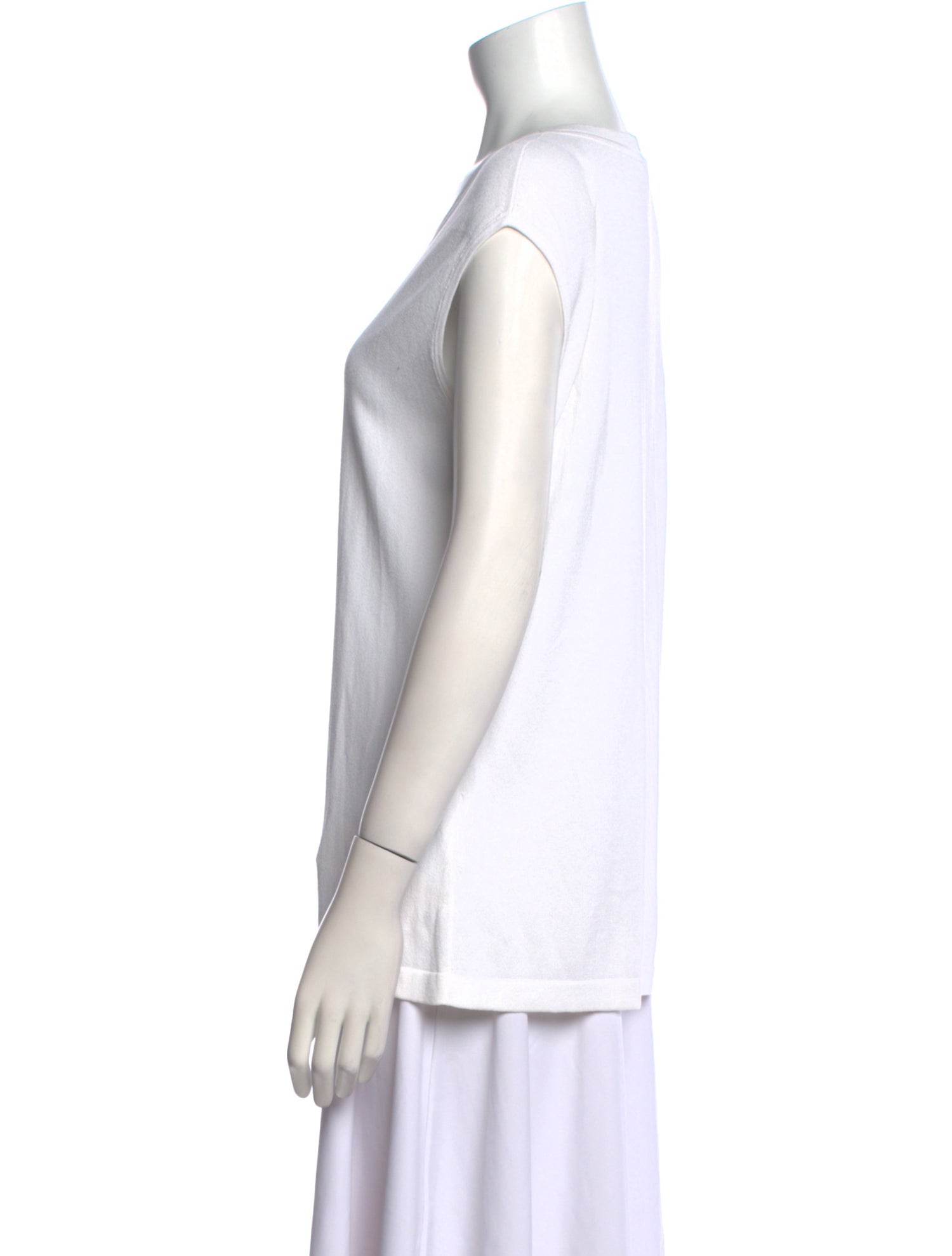 Escada Scoop Neck Sleeveless T-Shirt