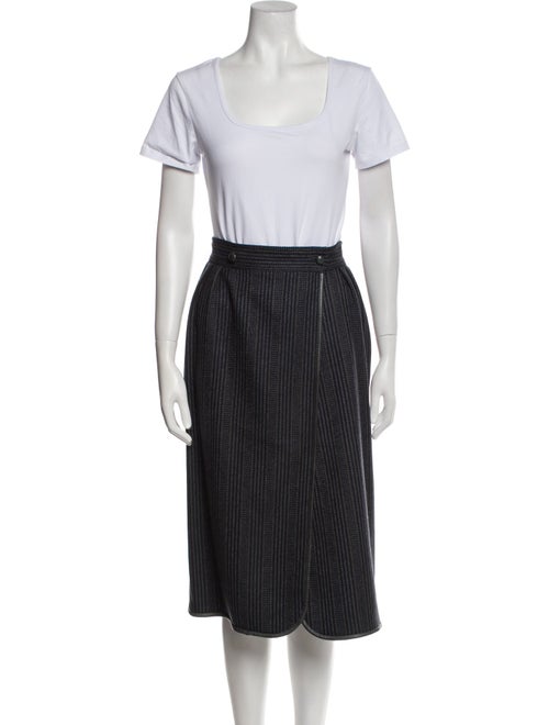 Escada Wool Printed Skirt Suit