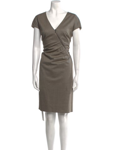 Escada Dresses Virgin Wool Knee-Length Dress Us10, De40 | L