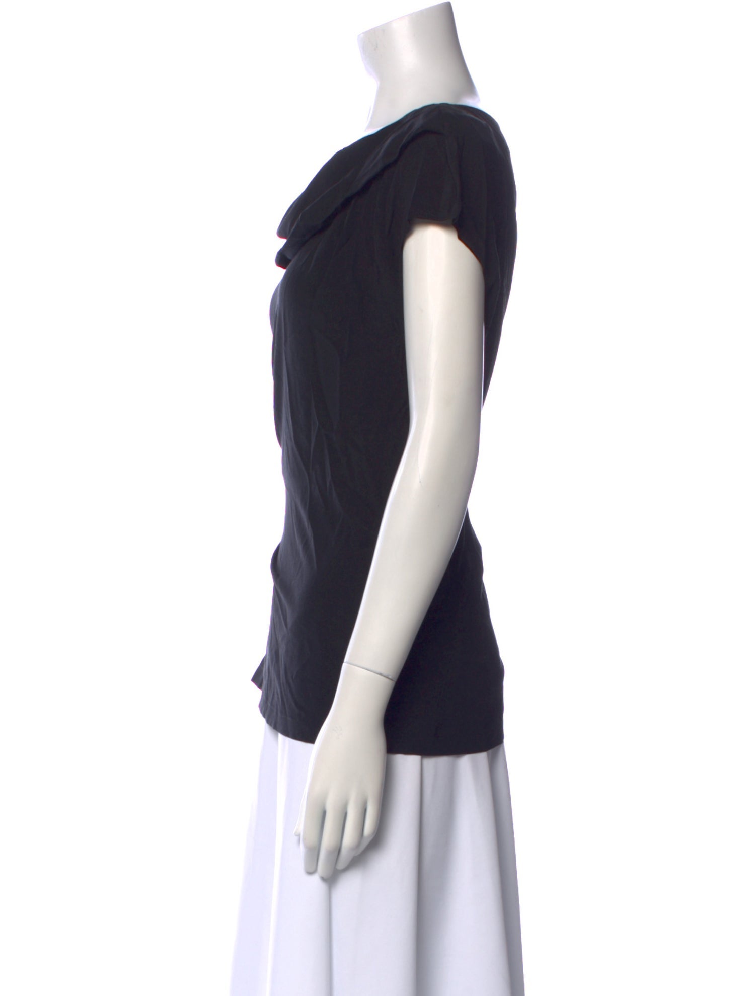 Escada Silk Cowl Neck T-Shirt