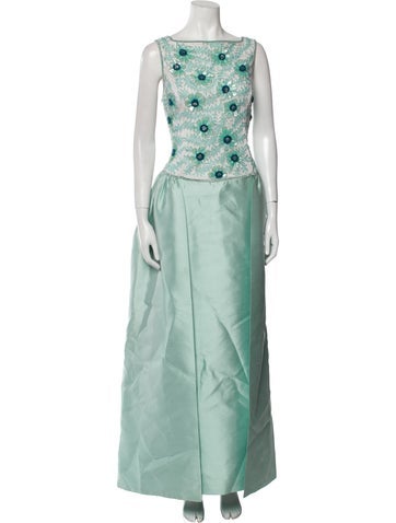 Escada Dresses Vintage Long Dress Us12, De42 | XL