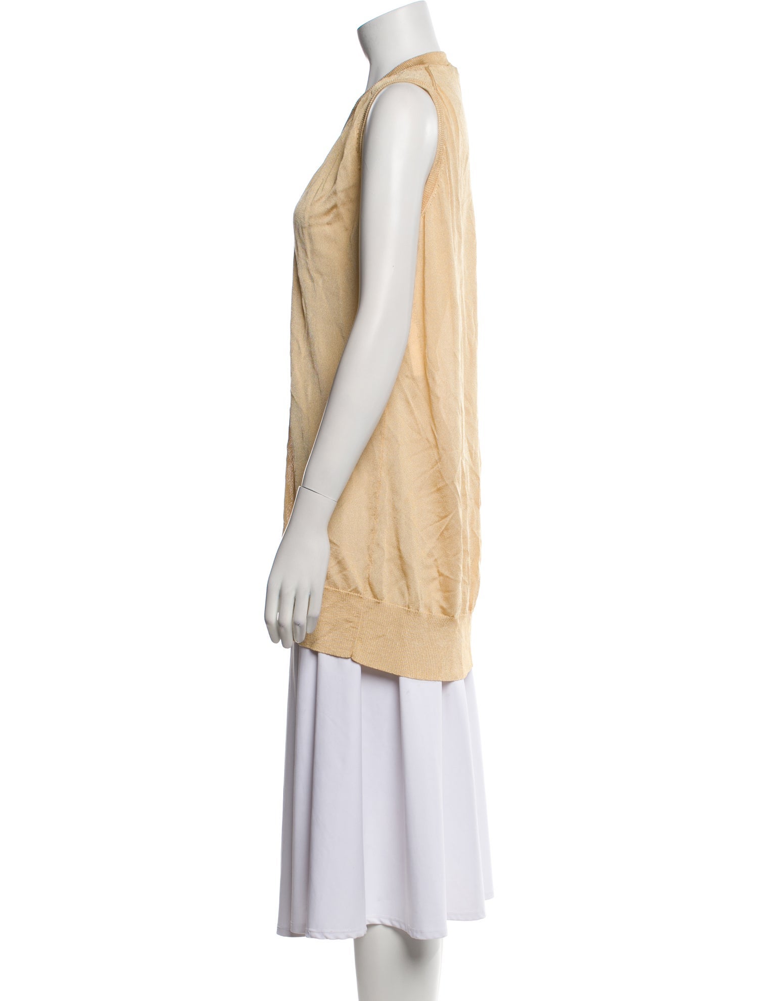 Escada V-Neck Sleeveless Tunic