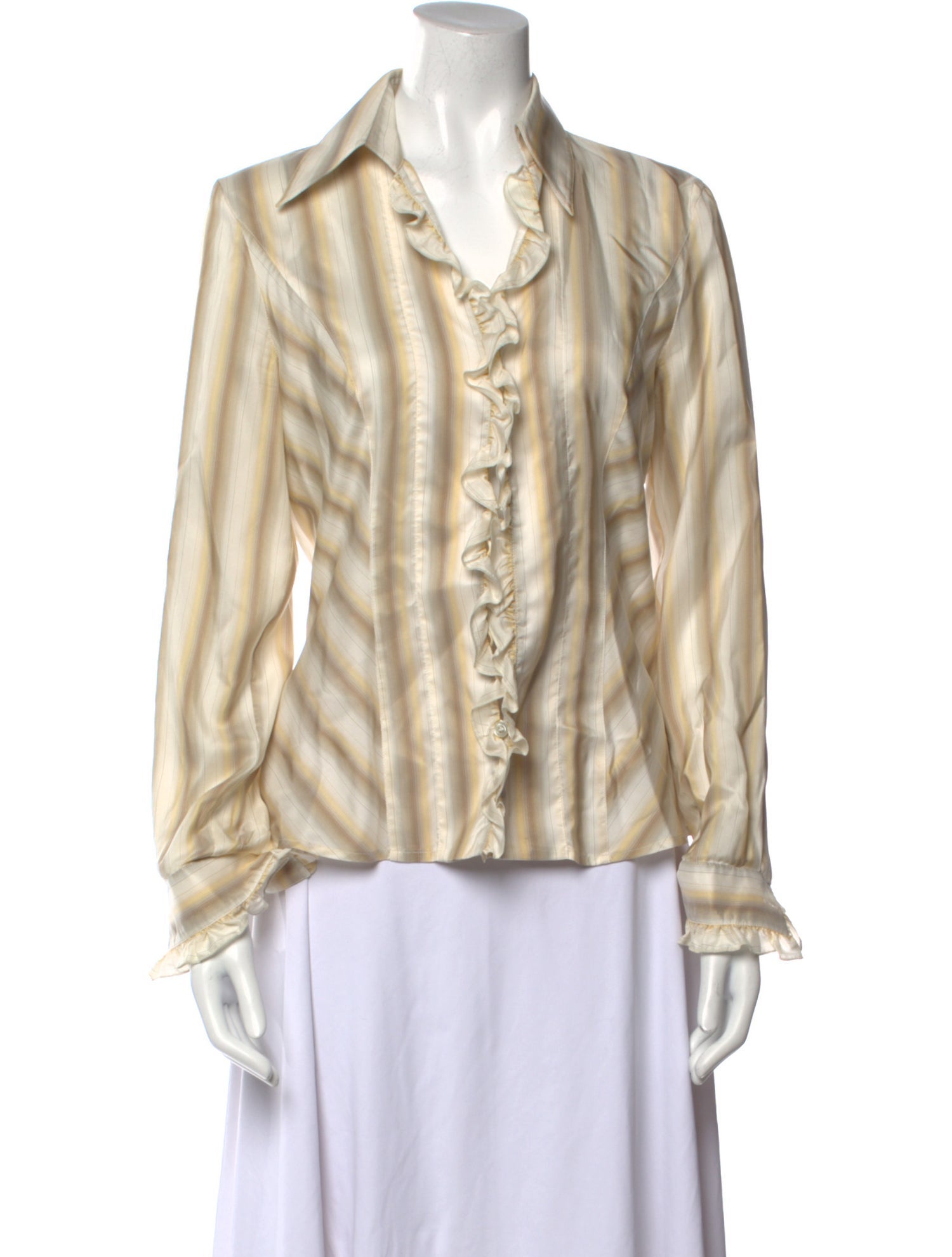 Escada Silk V-Neck Blouse