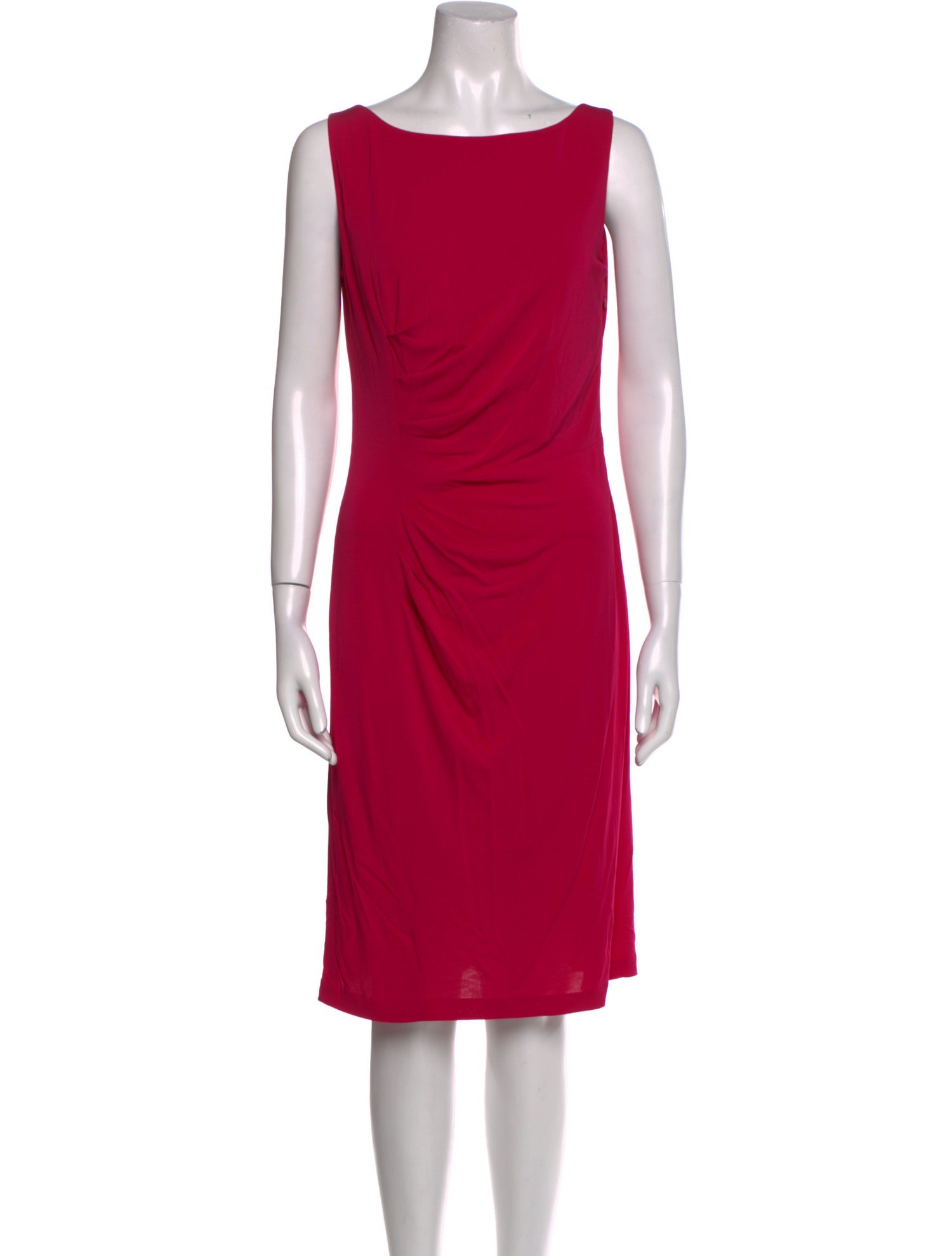Escada Bateau Neckline Knee-Length Dress