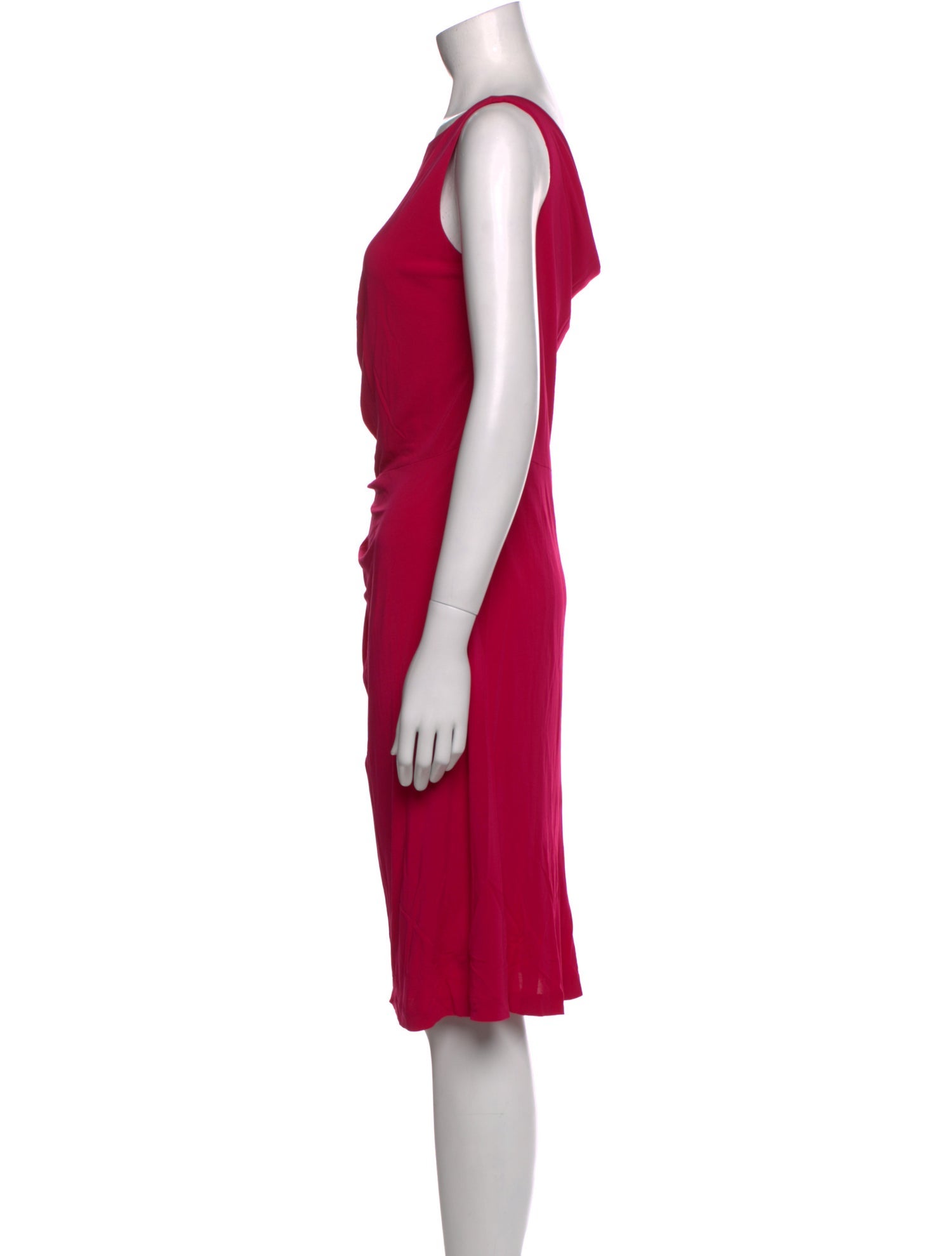 Escada Bateau Neckline Knee-Length Dress