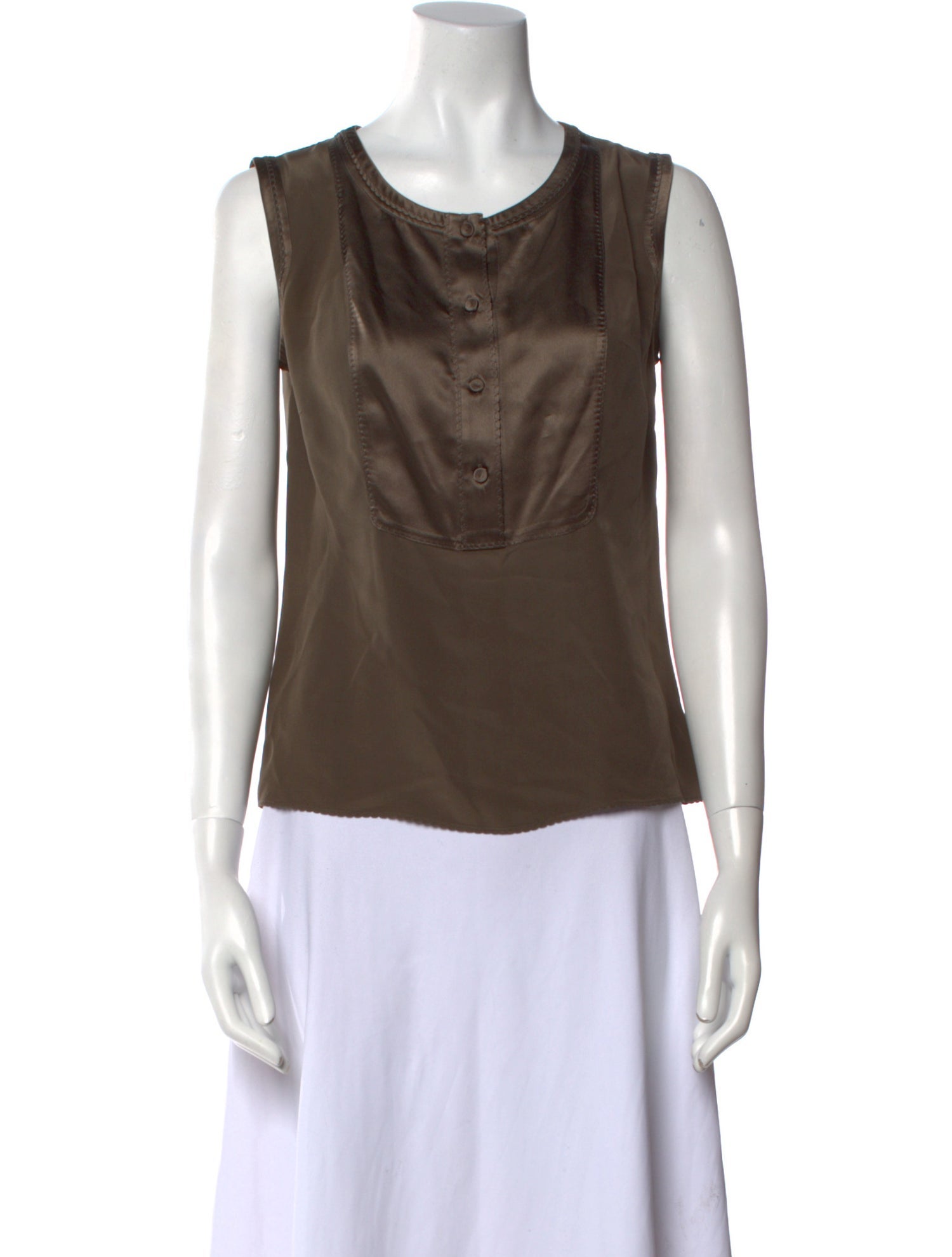 Escada Silk Scoop Neck Top
