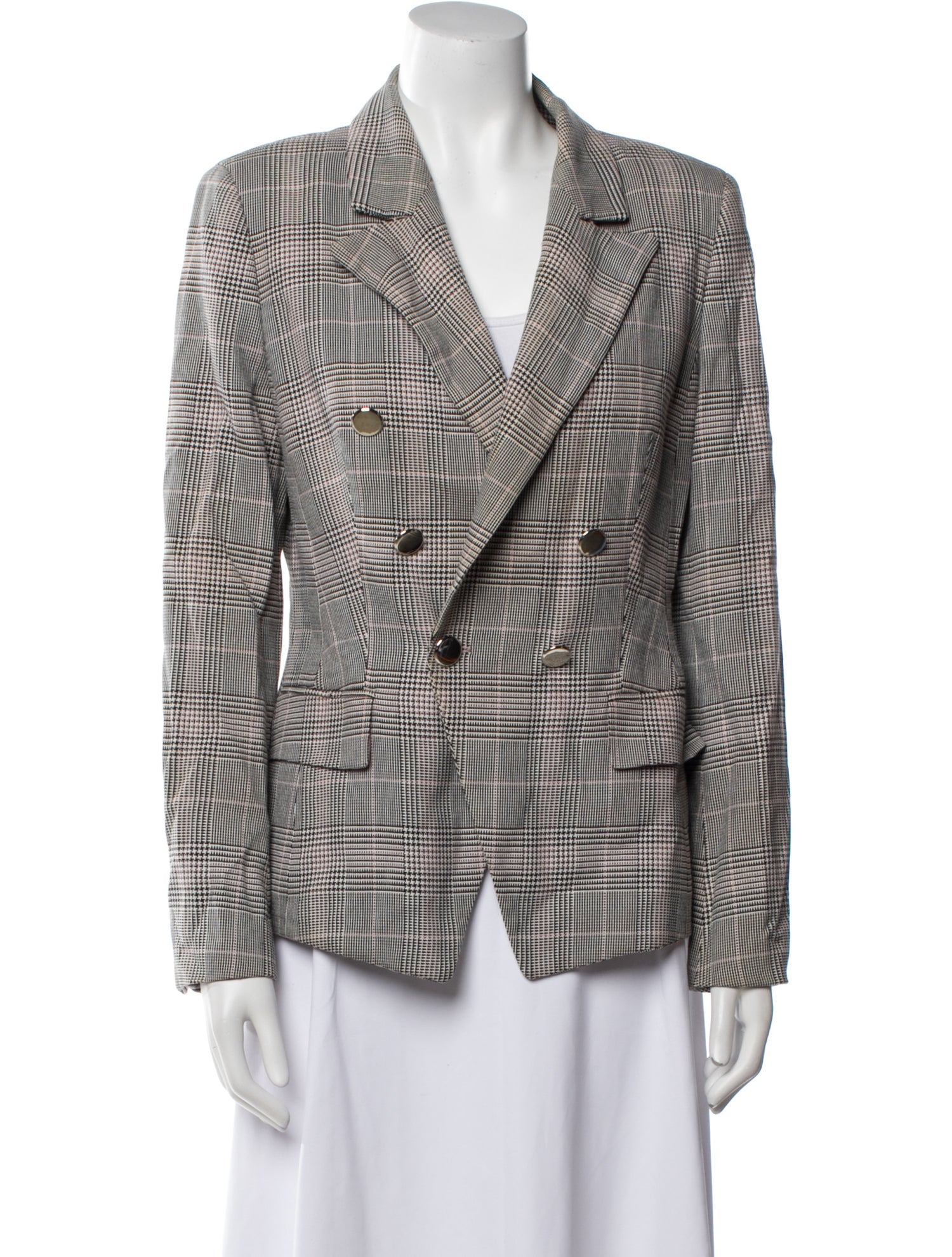Escada Houndstooth Print Blazer