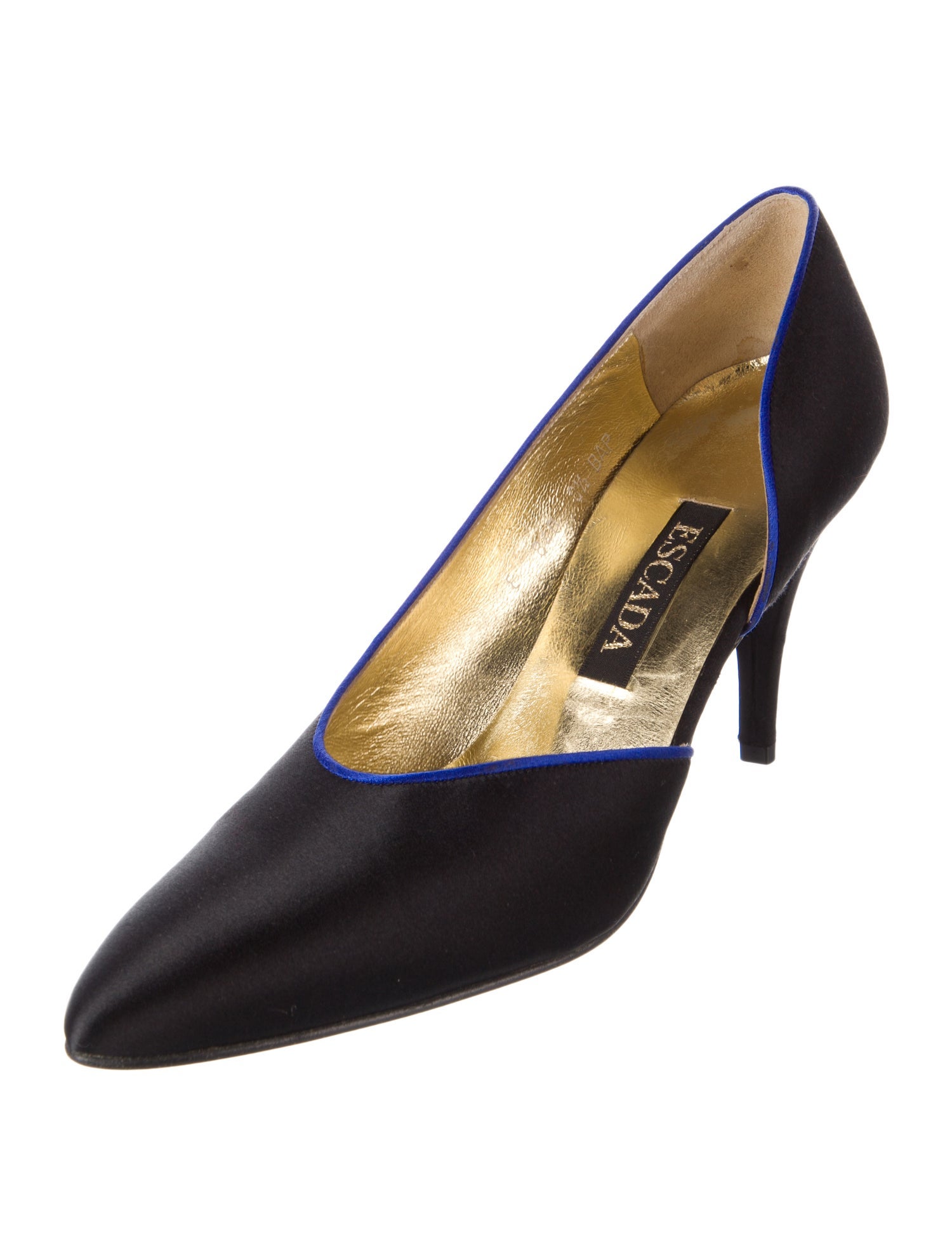 Escada Satin D'Orsay Pumps