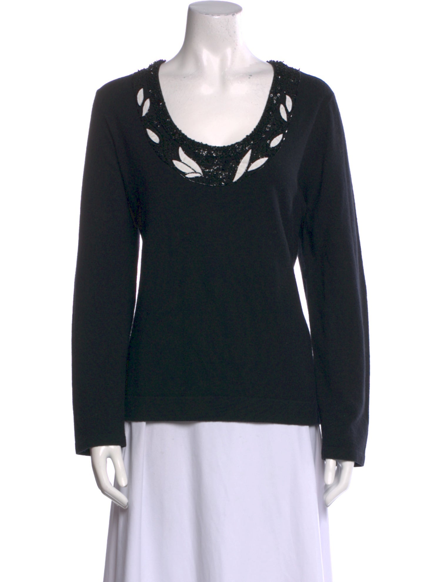 Escada Cashmere Scoop Neck Sweater
