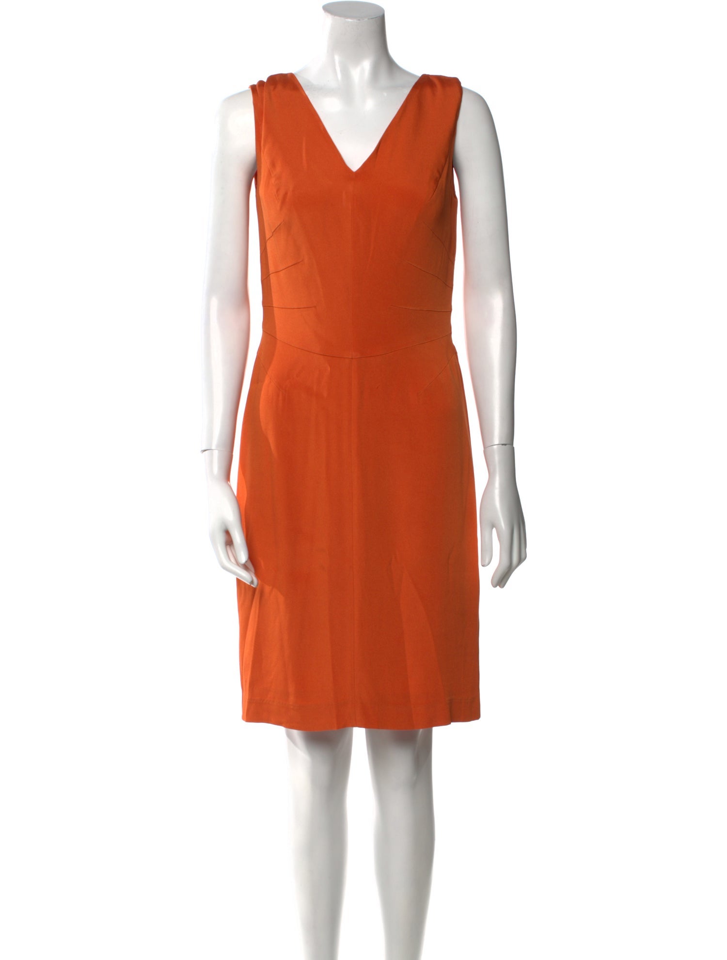 Escada V-Neck Knee-Length Dress