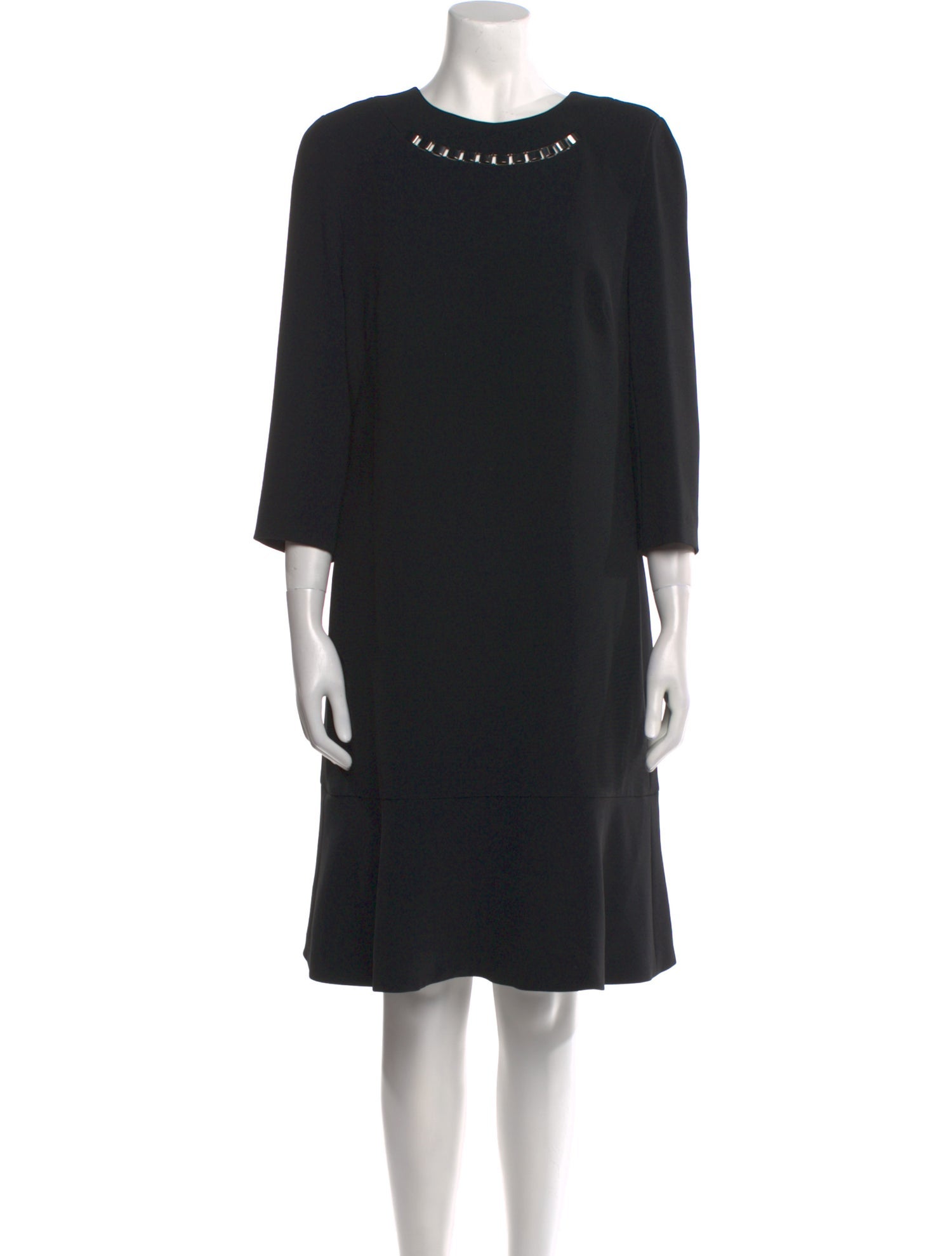 Escada Crew Neck Knee-Length Dress