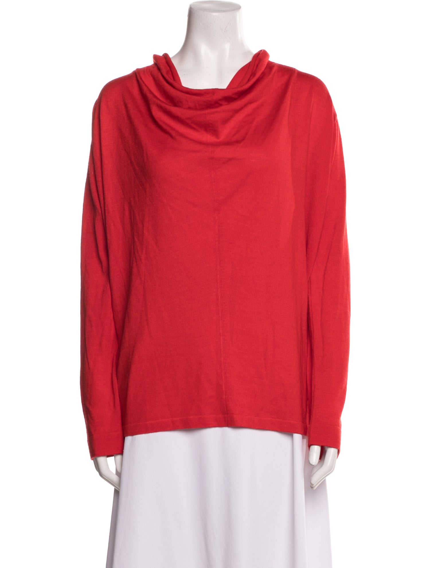 Escada Virgin Wool Cowl Neck Blouse