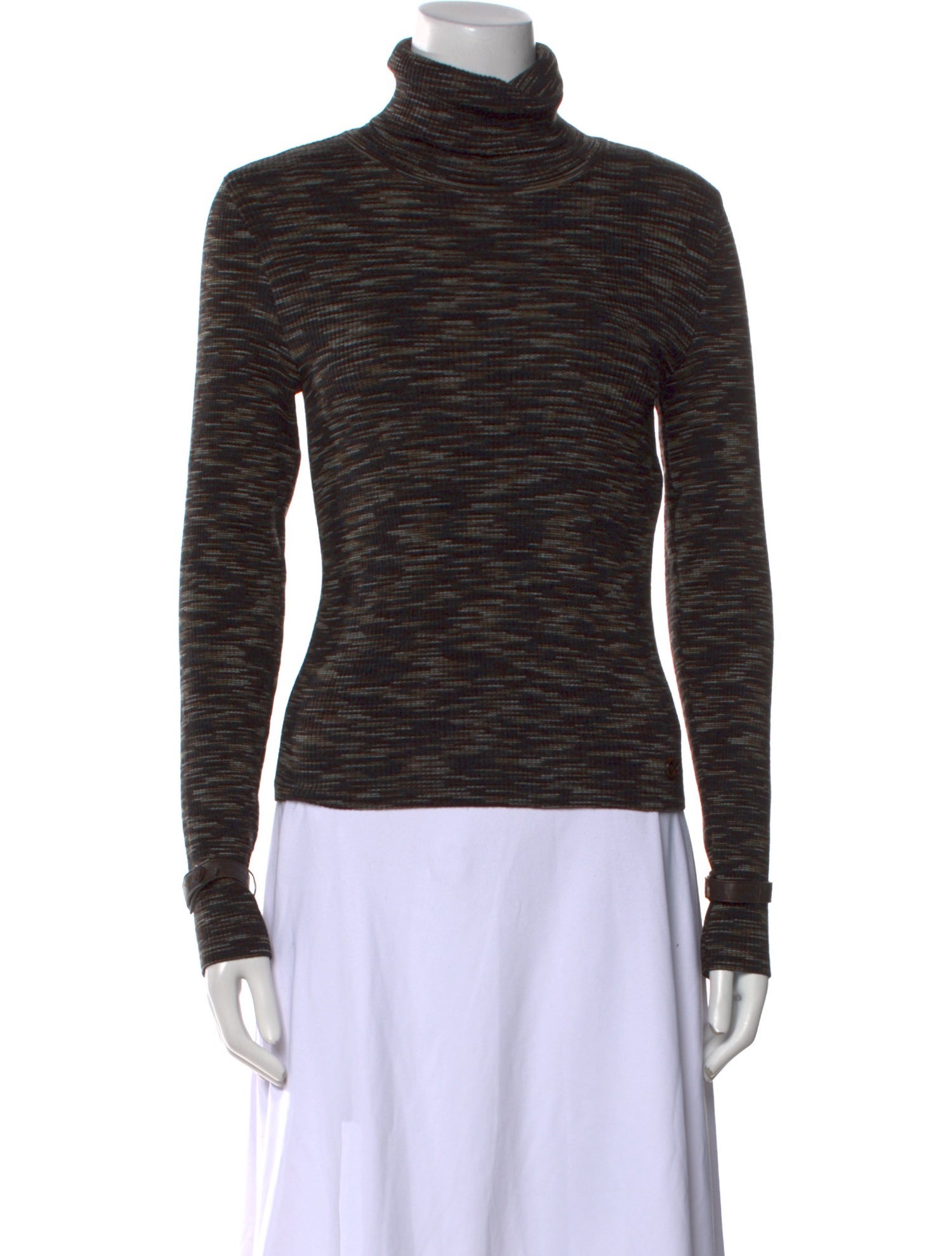 Escada Virgin Wool Striped Sweater