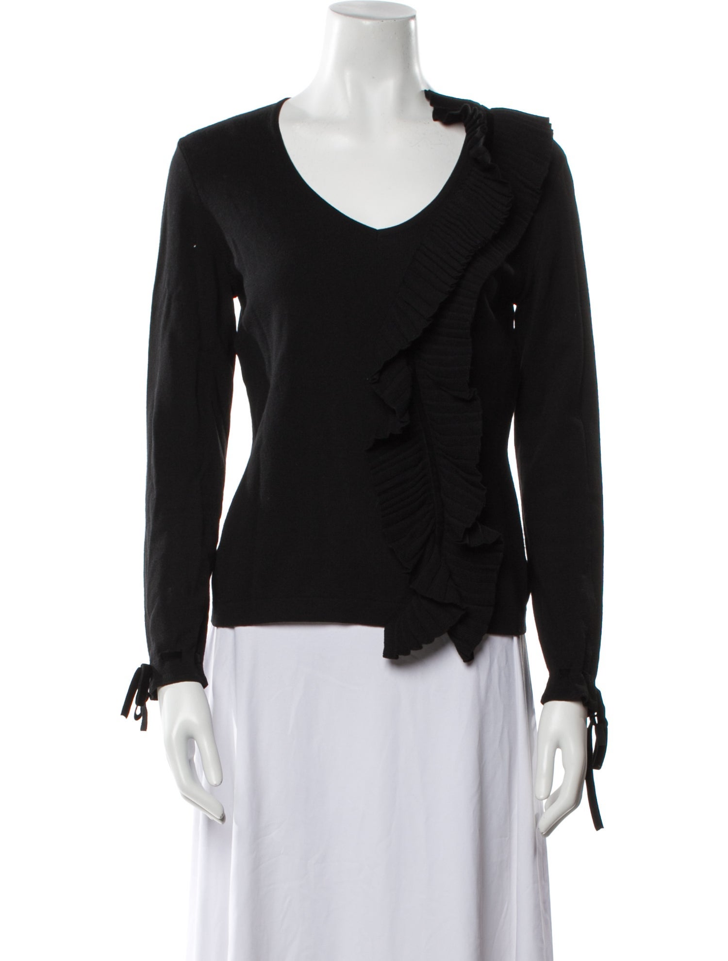 Escada Virgin Wool Scoop Neck Top