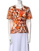 Escada Printed Crew Neck T-Shirt