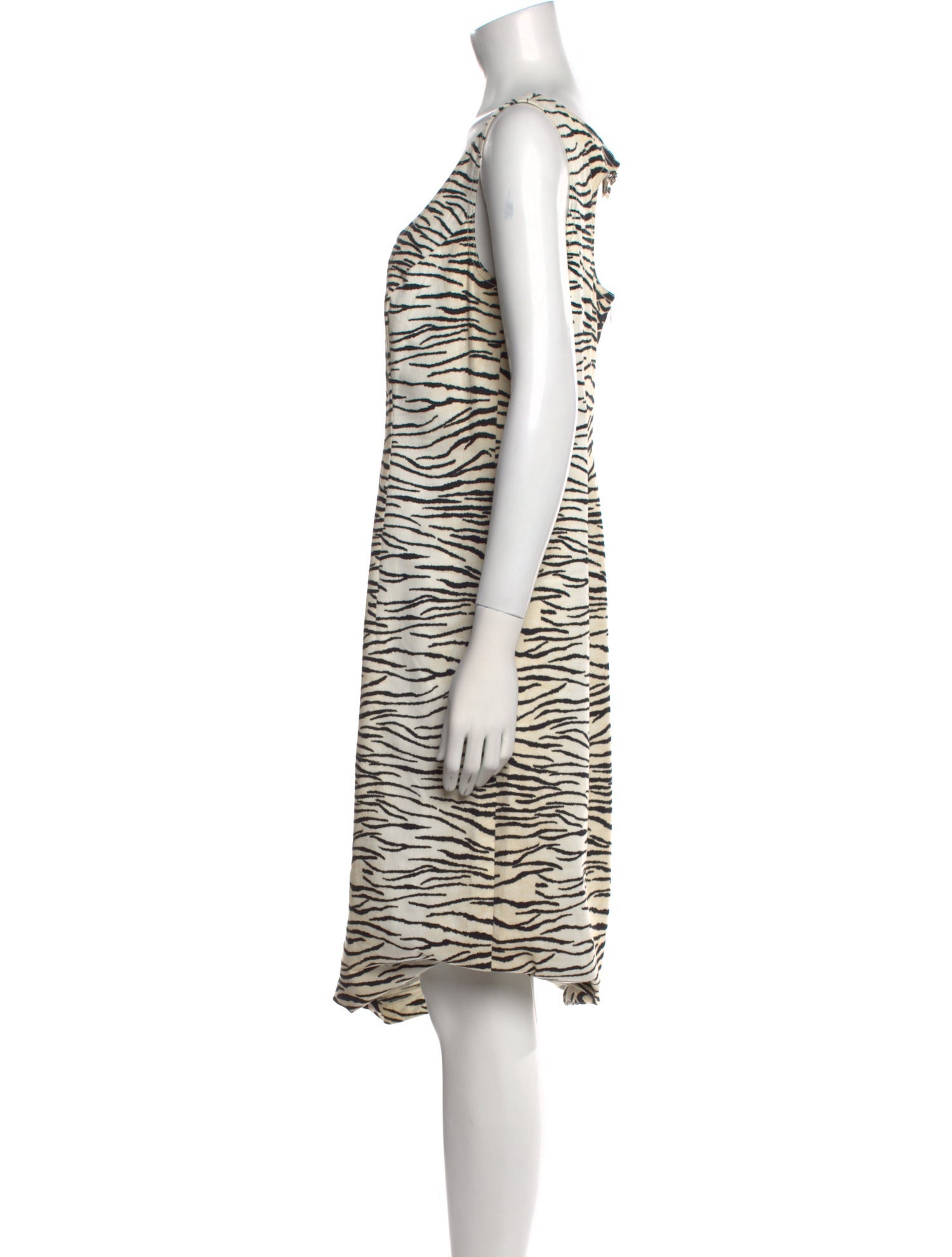 Escada Animal Print Midi Length Dress
