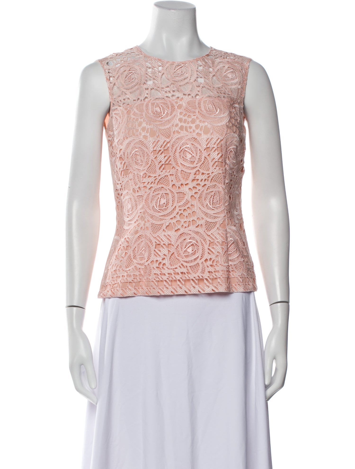 Escada Patterned Crew Neck Top w/ Tags