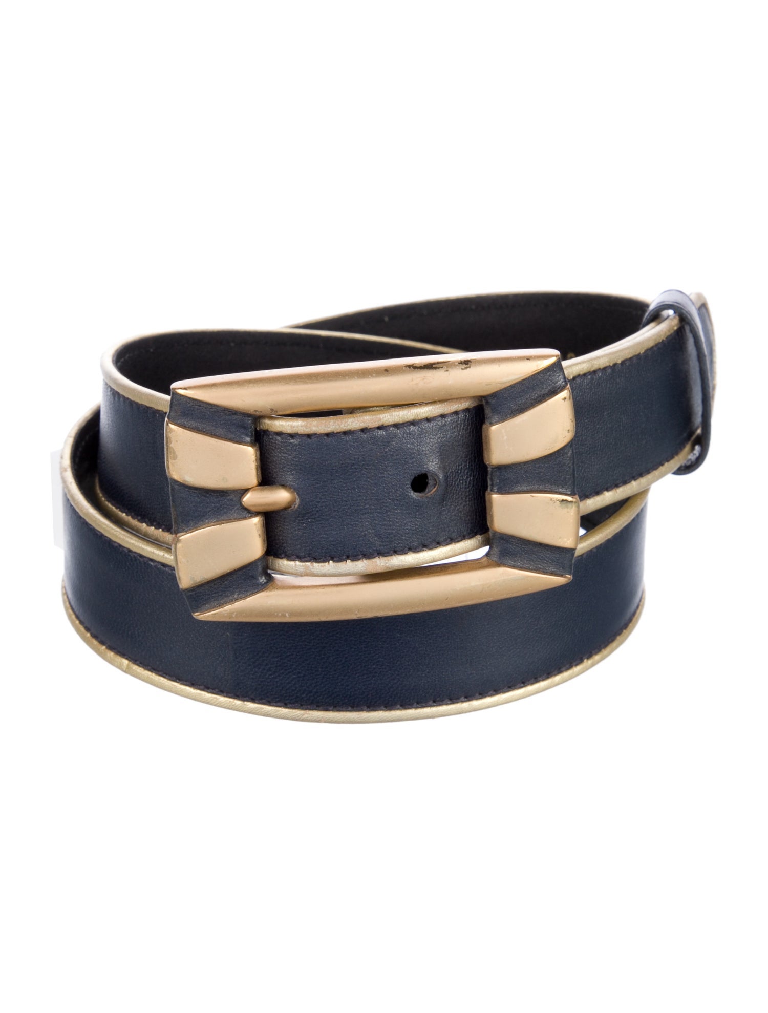 Escada Skinny Leather Waist Belt