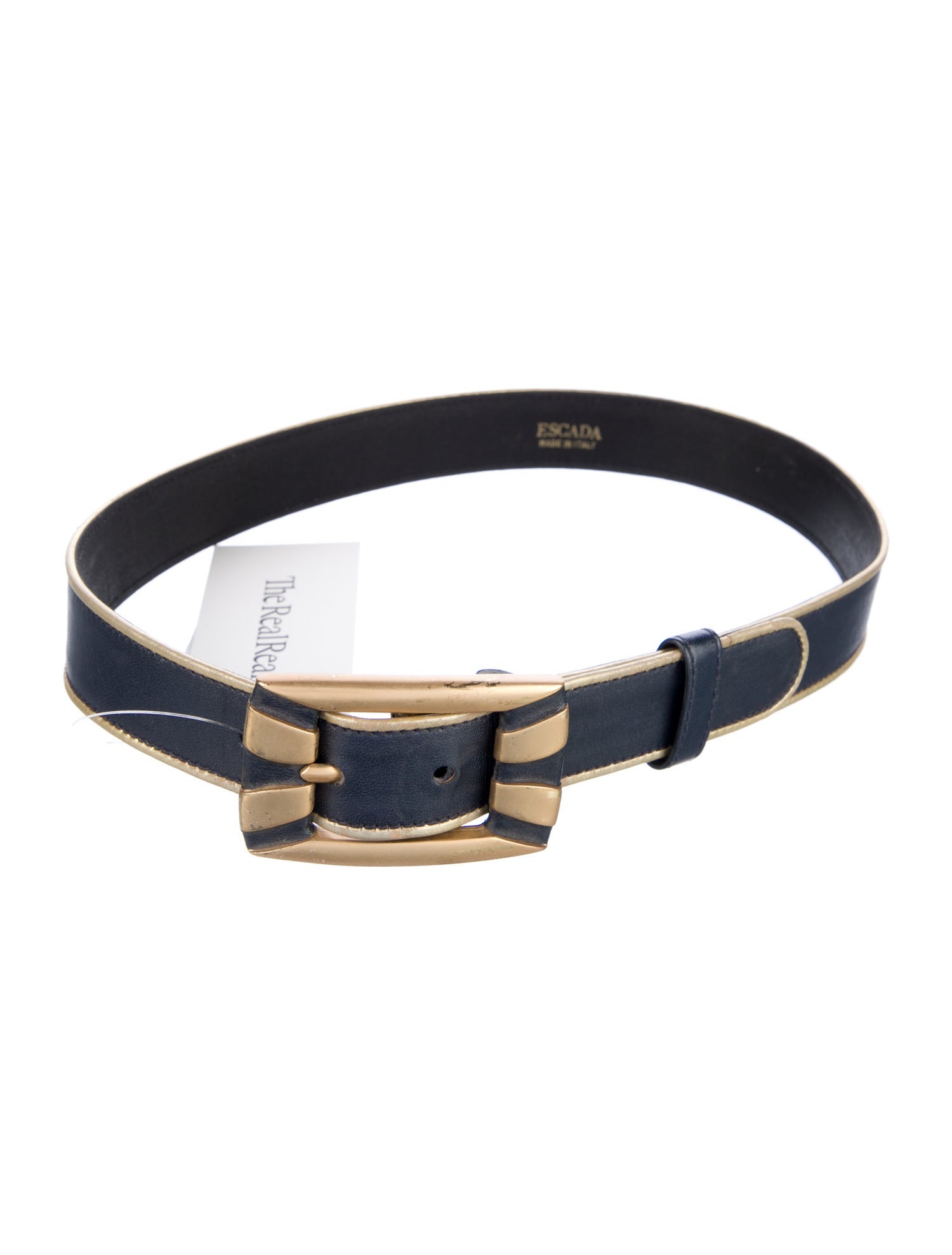 Escada Skinny Leather Waist Belt