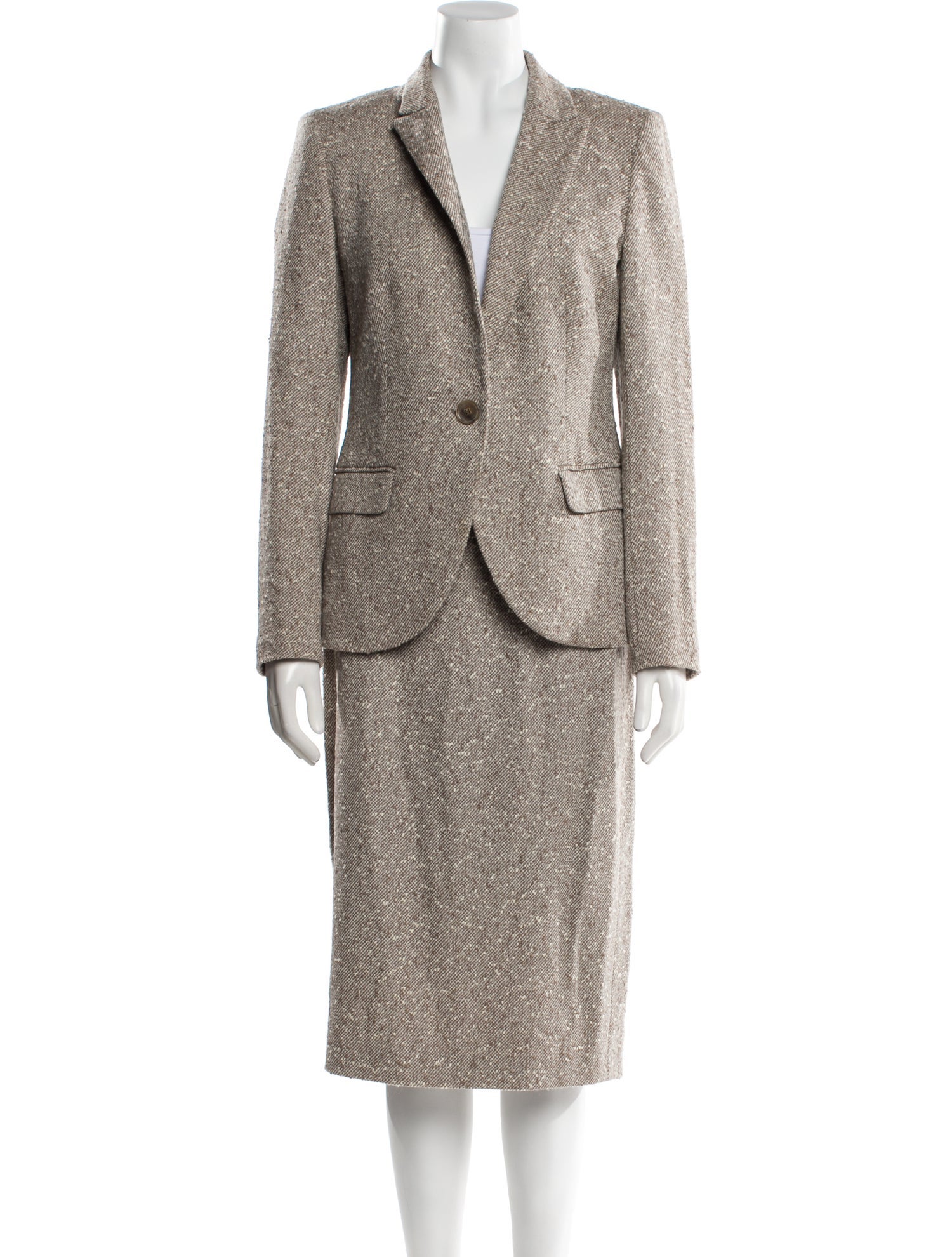 Escada Virgin Wool Skirt Set