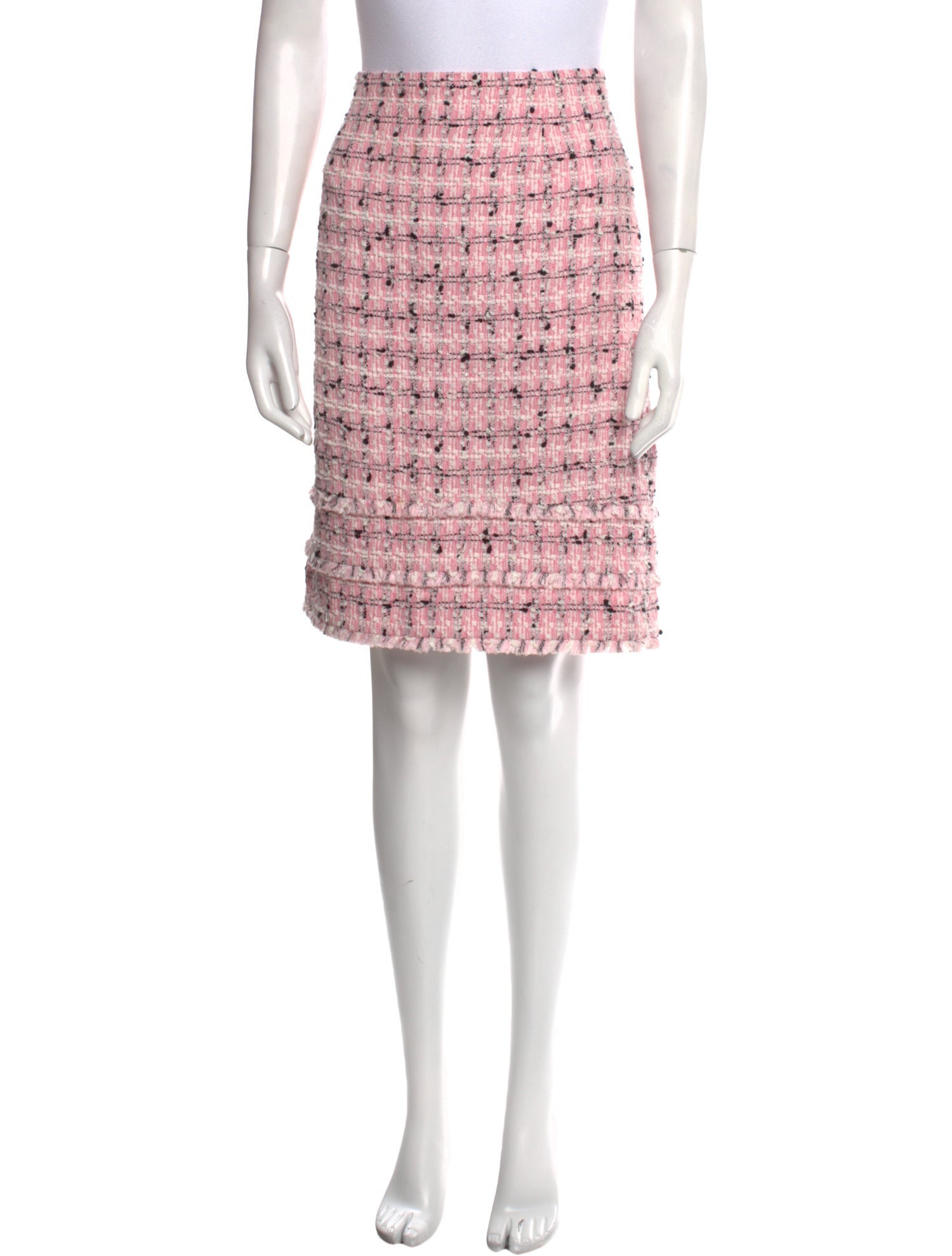Escada Tweed Pattern Knee-Length Skirt