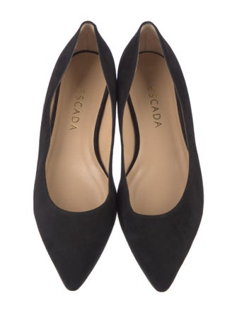 Escada Suede Ballet Flats