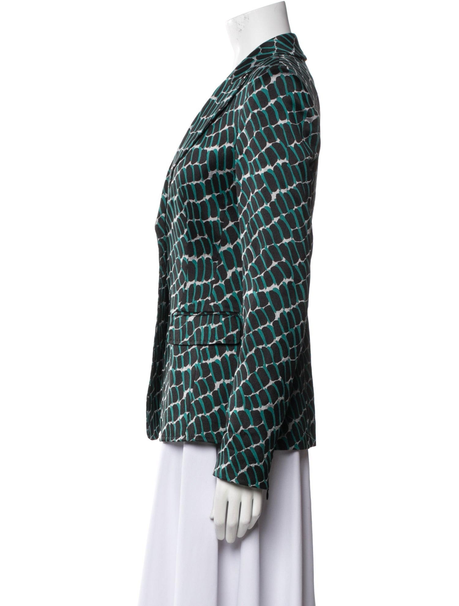 Escada Silk Printed Blazer